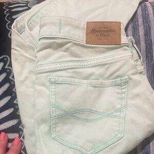 Abercrombie & Fitch Light Green Women's Jeans SZ 00